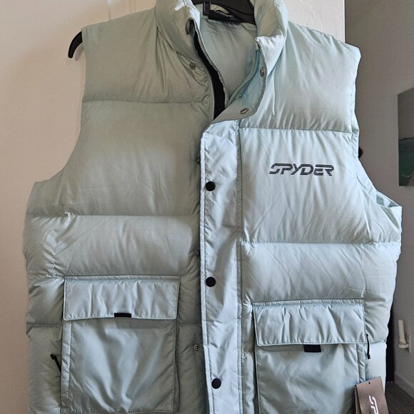 Spyder Down Vest pastel blue, Medium - Picture 5 of 11